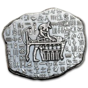 Anubis 1 onza de plata reverso