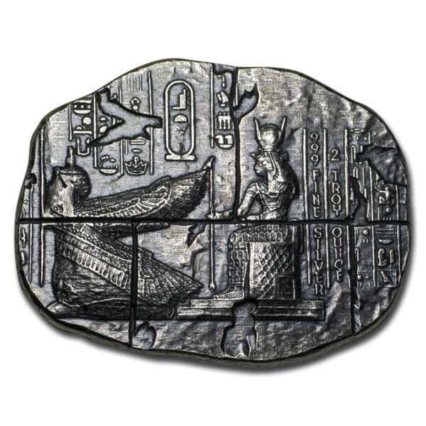 Diosas egipcias pieza de 2 onzas de plata pura