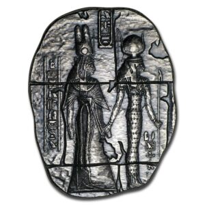 Diosas egipcias pieza de 2 onzas de plata pura. 2 diosas.