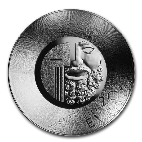 Festival de Salzburgo moneda de plata reverso