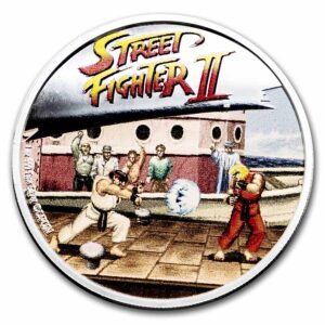 Moneda de plata Street Fighter II