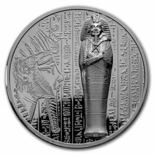 Islas cook moneda de plata rayos x momia reverso