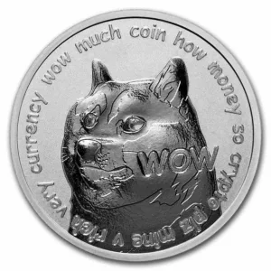 Dogecoin moneda de plata