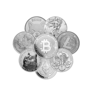 8 monedas de plata para inversión.