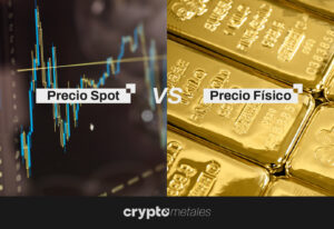 Diferencias entre el precio spot y precio del oro físico.