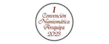 Logo de la primera convención numismática Arequipa 2023.