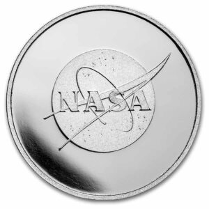 Moneda de plata NASA MEATBALL LOGO.
