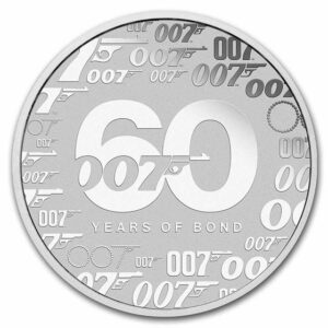 60 años 007 moneda de plata 2022
