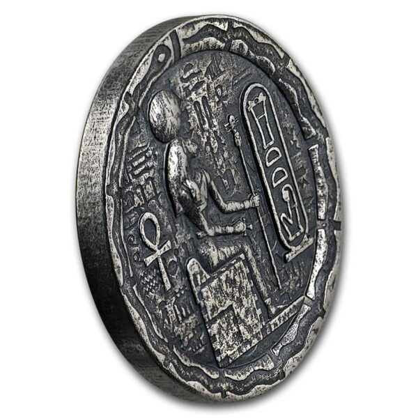 Moneda de plata diosa gata egipto