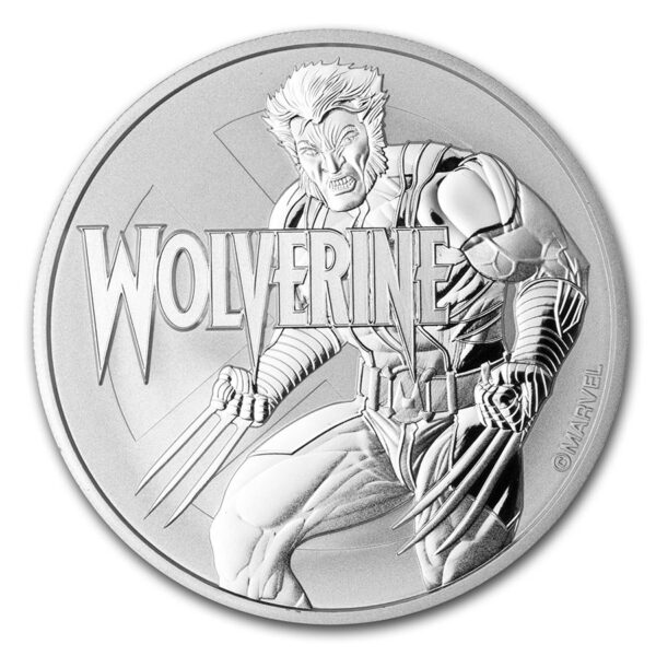 Wolverine moneda de plata con licencia Marvel