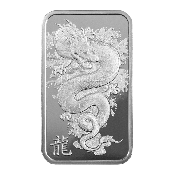 10 gramos pamp barra de plata, temática año del dragón 2024