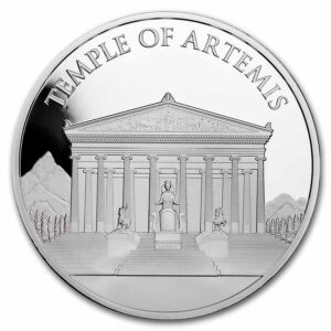 Templo de Artemisa moneda de plata