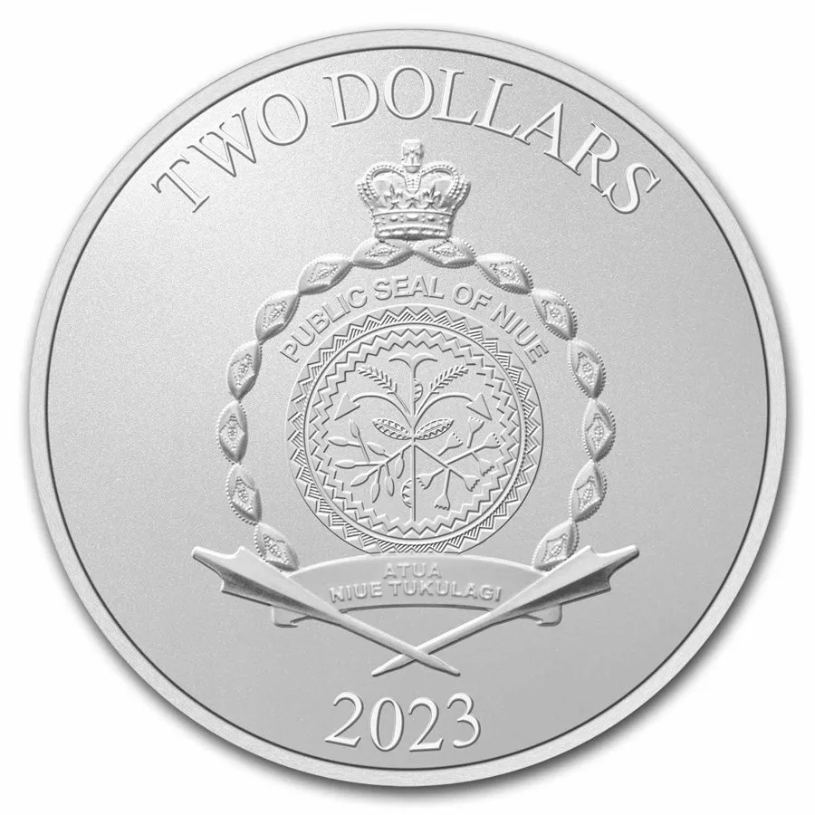 Hombre araña moneda de plata 2023