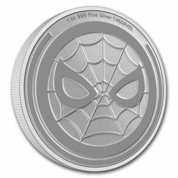 Moneda de plata spiderman 2023