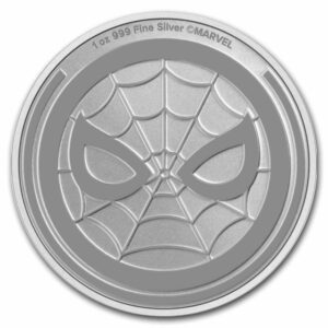 Spiderman moneda de plata 2023