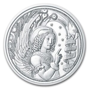 Arcángel gabriel moneda de plata