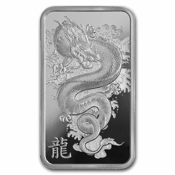 barra de plata año del dragon 2024 1 onza pamp