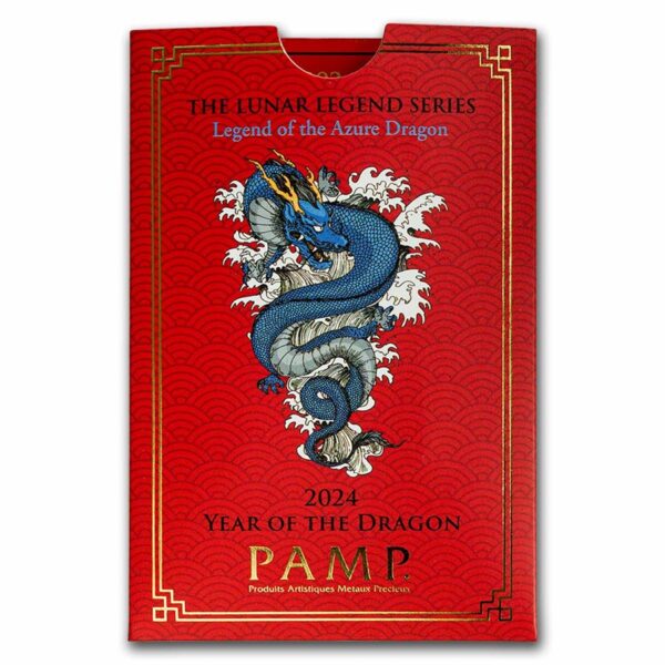 packaging año del dragon 2024 barra de plata
