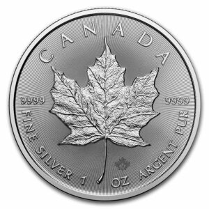 hojas de arce 2024 moneda de plata