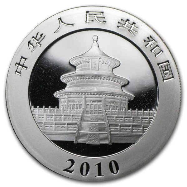 monedas de plata Pandas 2010 china