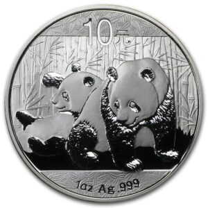 pandas 2010 monedas de plata