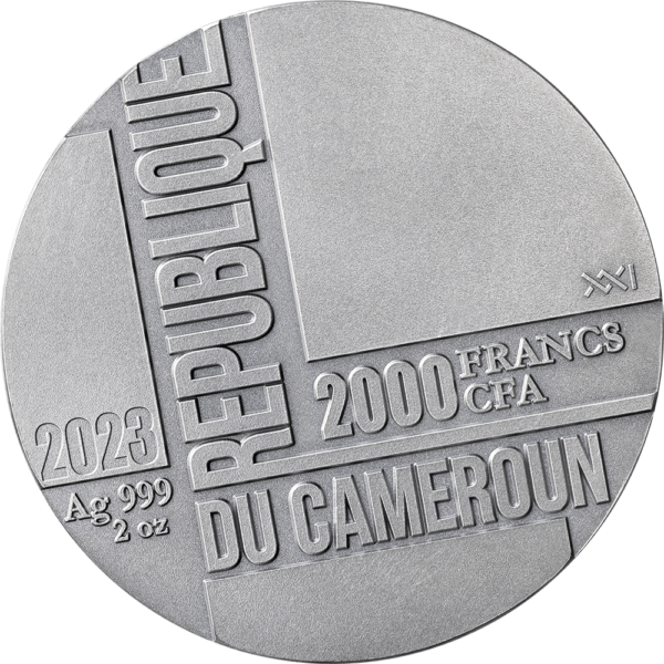 Time is money moneda de plata 2023 camerun