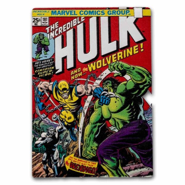 comic en plata de Hulk