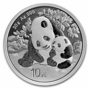 pandas 2024 moneda de plata