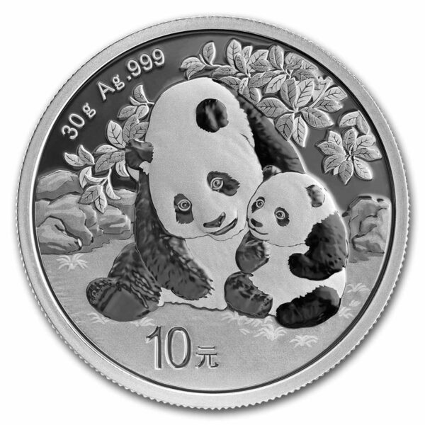 pandas 2024 moneda de plata