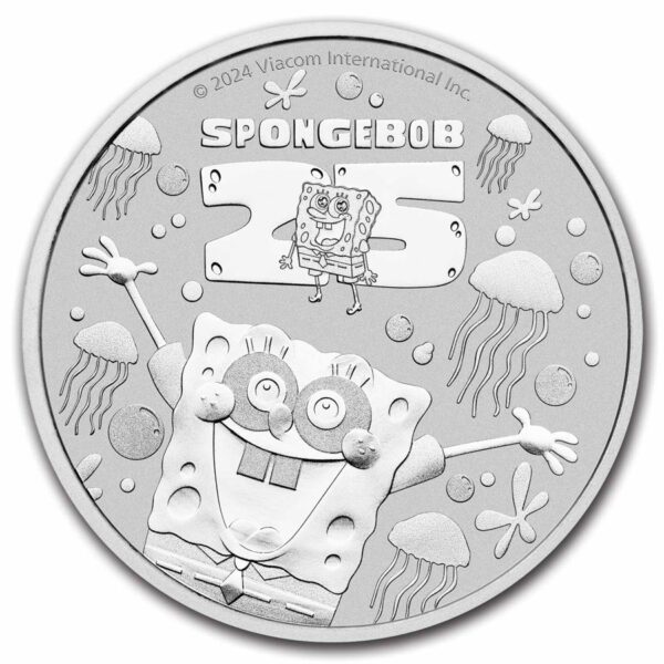 Bob Esponja moneda de plata