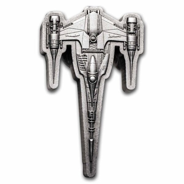 star-wars-mandalorian-starfighter-moneda-de-plata