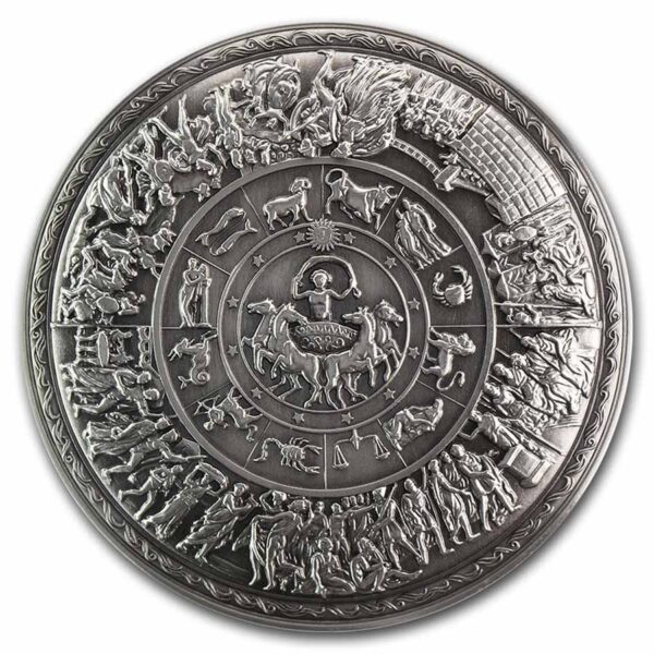 Aquiles escudo de plata 2 onzas