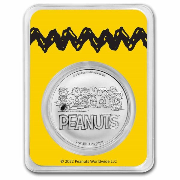 Moneda de plata-snoopy