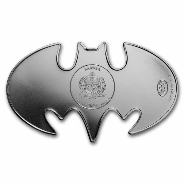 Silver Batarang 1989 moneda de plata batman