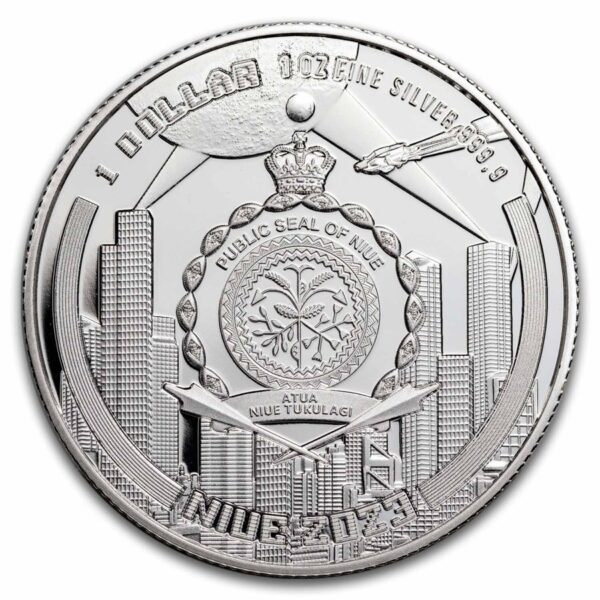 moneda de plata cyberpunk