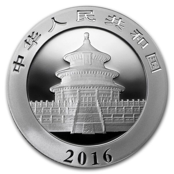 moneda de plata panda 2016