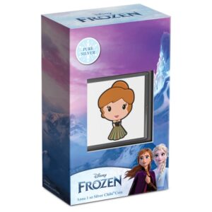 anna frozen chibi coin moneda de plata