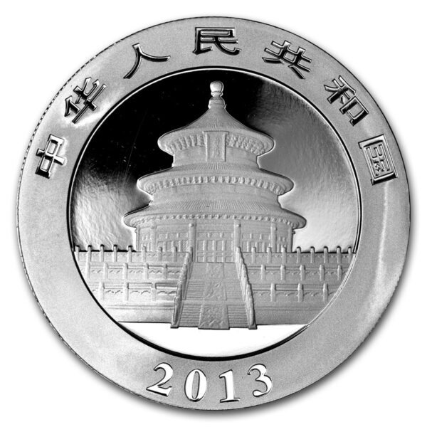 moneda de plata panda 2013