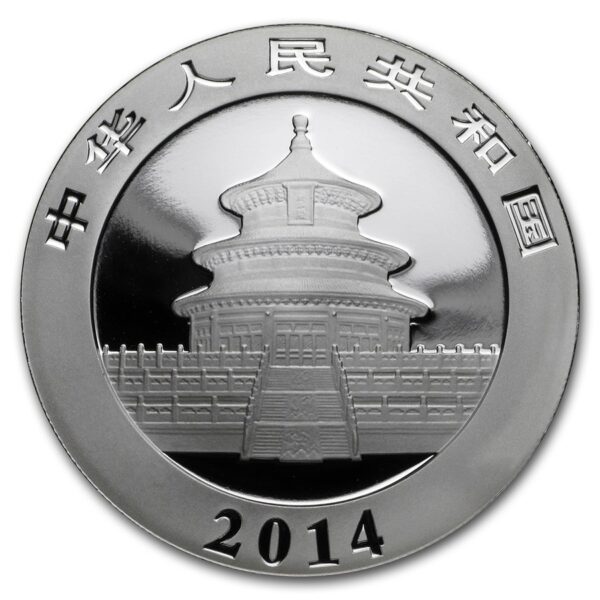 moneda de plata panda 2014