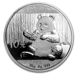 moneda de plata panda 2017