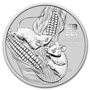 Año del ratón moneda de plata