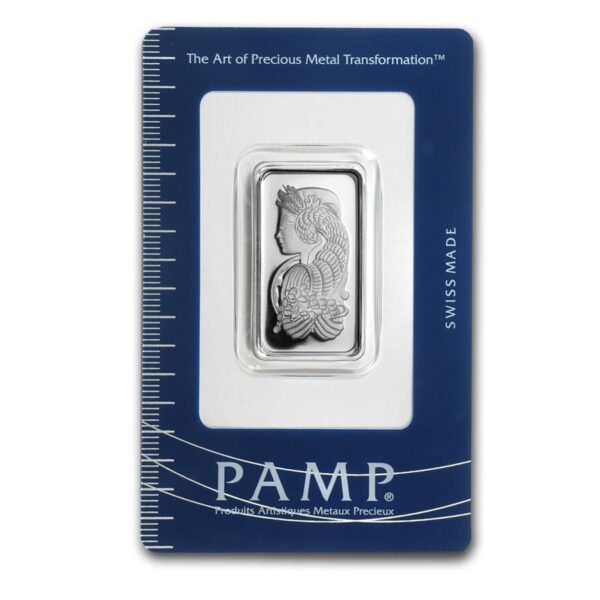 Barra de plata 10 gramos lady fortuna pamp