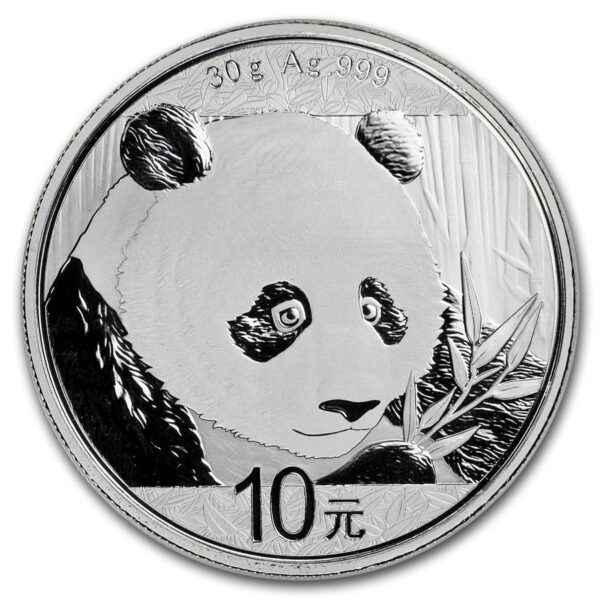 Panda 2018 moneda de plata