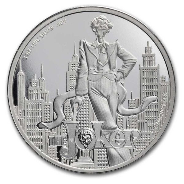 the joker dc moneda de plata