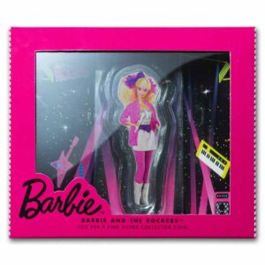 Barbie the rockers moneda de plata