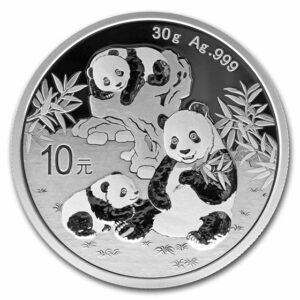 pandas 2025 moneda de plata china