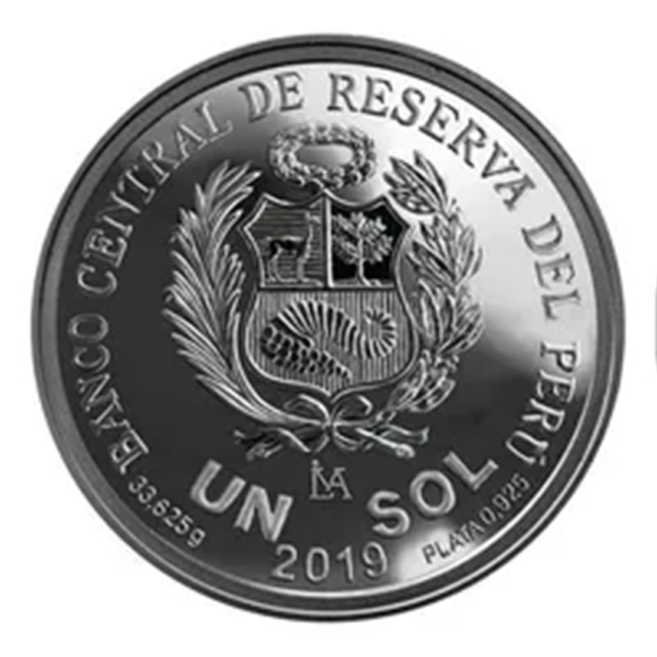 MONEDA DE PLATA CENTENARIO DE LA FUERZA AEREA DEL PERU