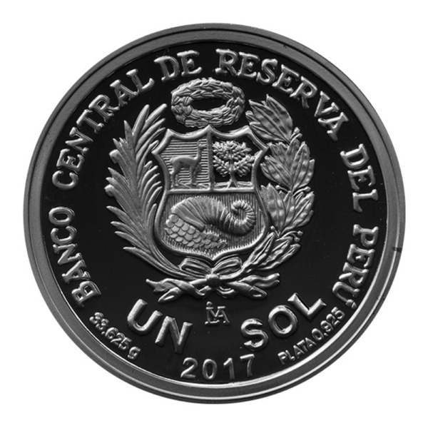 MONEDA DE PLATA IV CENTENARIO DE LA MUERTE DE SANTA ROSA DE LIMA