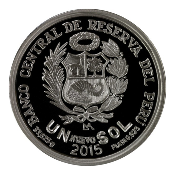 Moneda de plata 450 años de la creacion de la casa nacional de moneda 2015 bcrp