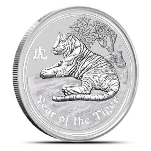 Moneda de plata Año del Tigre 2010 1 oz astralia perth mint series 2